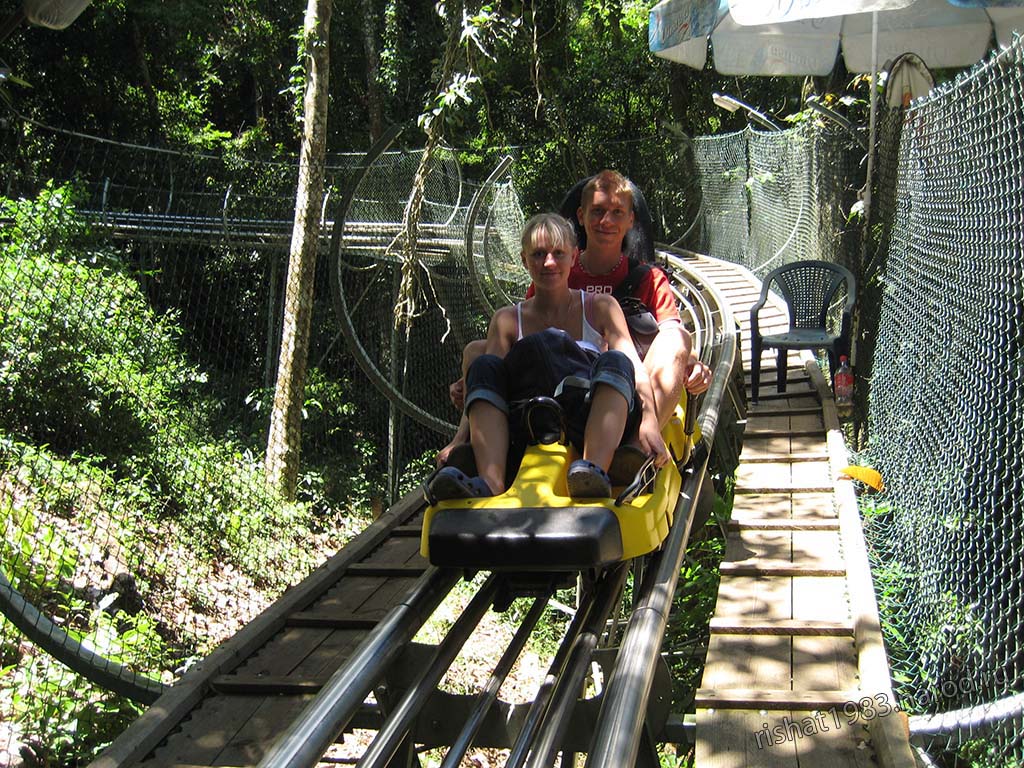 IMG_0417.jpg - Us in Roller coaster car riding down to Datanla Waterfall